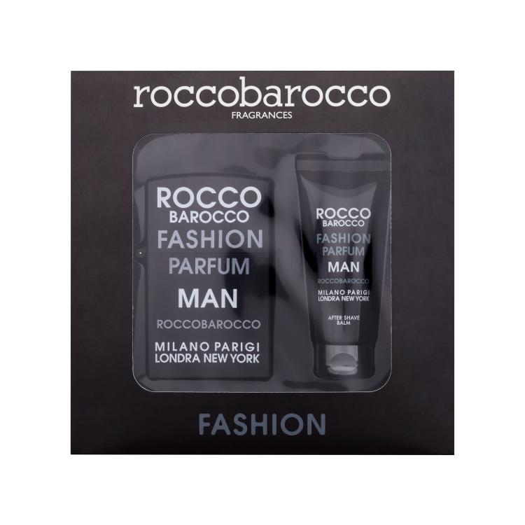 Roccobarocco Fashion Man Ajándékcsomagok eau de toilette 75 ml + borotválkozás utáni balzsam 100 ml