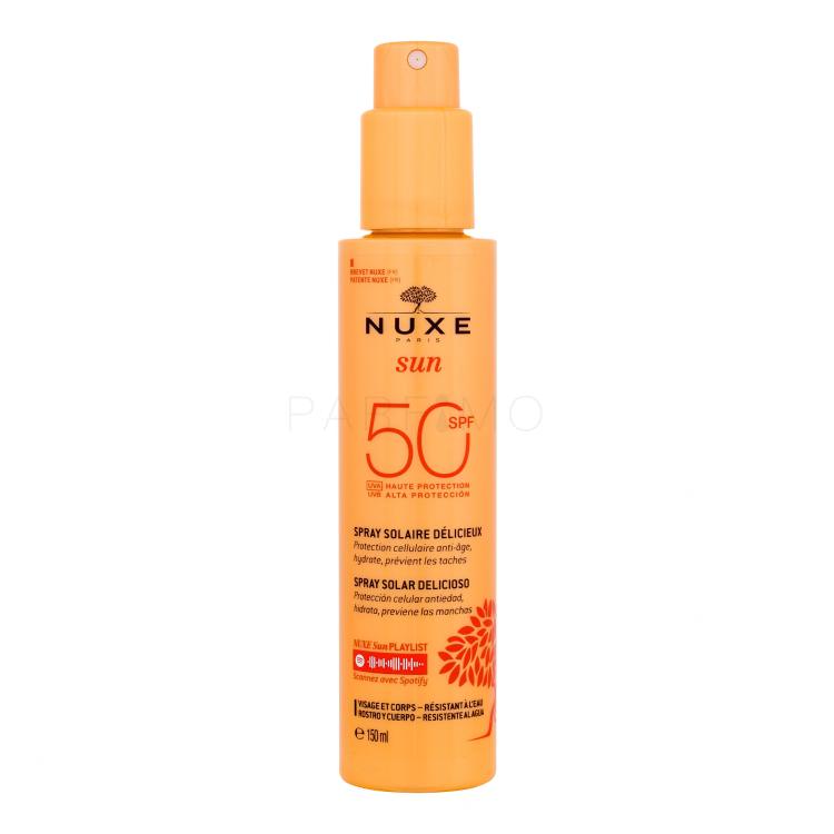 NUXE Sun Delicious Spray SPF50 Fényvédő készítmény testre 150 ml teszter