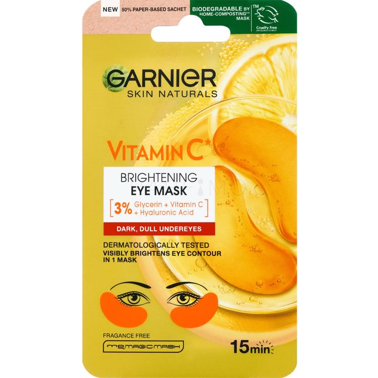 Garnier Skin Naturals Vitamin C Brightening Eye Mask Szemmaszk nőknek 1 db