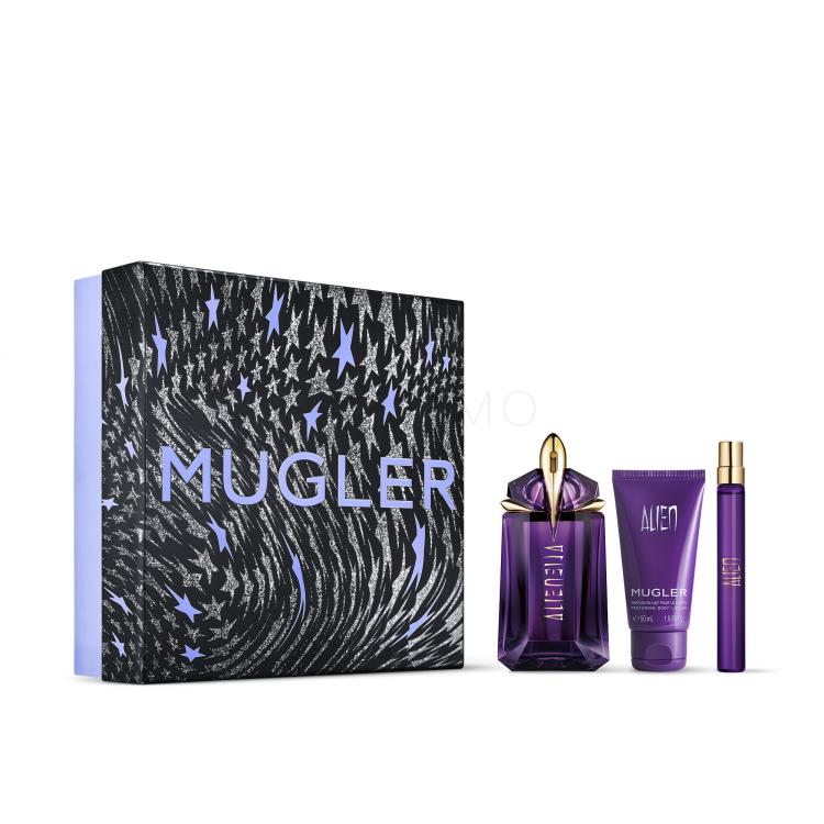 Mugler Alien Ajándékcsomagok eau de parfum 60 ml + testápoló tej 50 ml + eau de parfum 10 ml