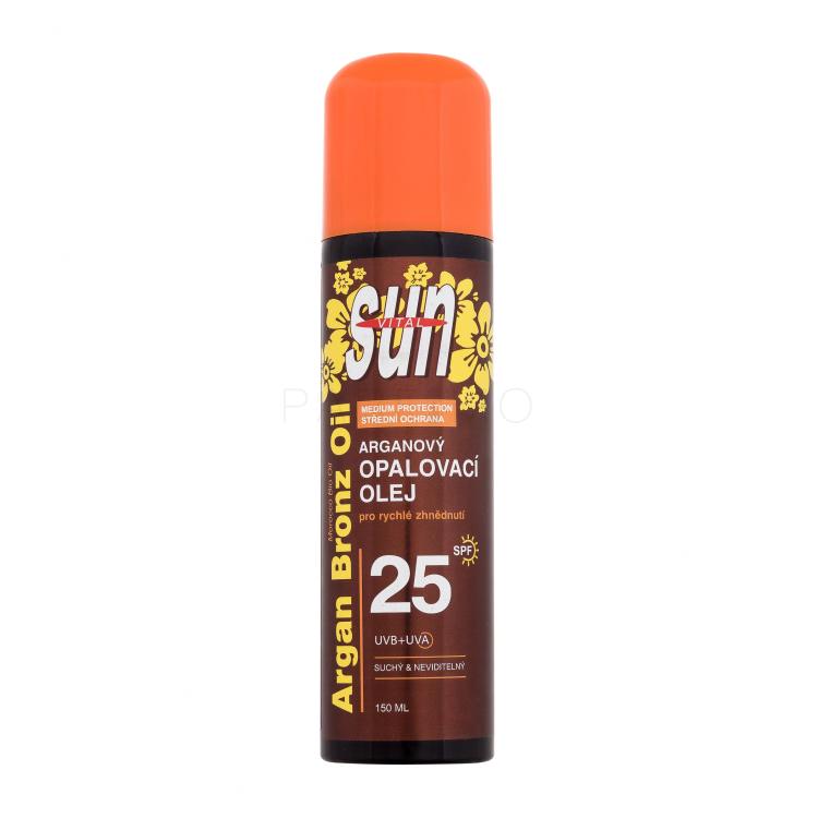 Vivaco Sun Argan Bronz Oil Spray SPF25 Fényvédő készítmény testre 150 ml