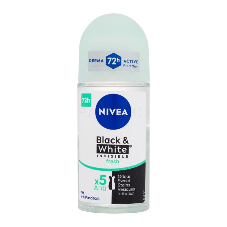 Nivea Black &amp; White Invisible Fresh 72h Izzadásgátló nőknek 50 ml