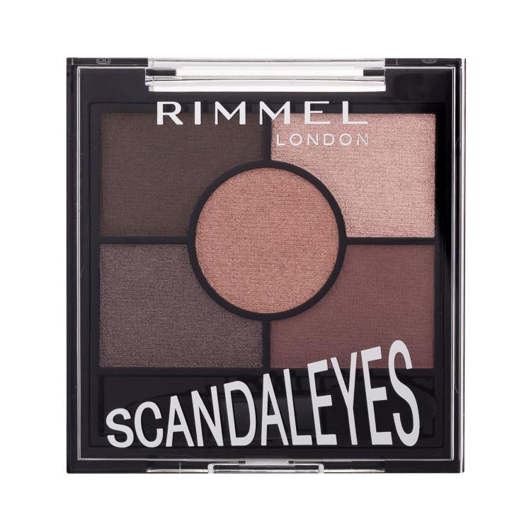 Rimmel London Scandaleyes 5 Pan Eyeshadow Palette Szemhéjfesték nőknek 3,8 g Változat 003 Rose Quartz