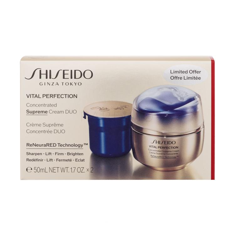 Shiseido Vital Perfection Concentrated Supreme Cream Nappali arckrém nőknek Szett