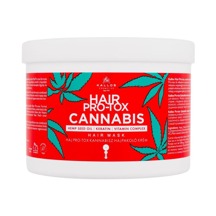 Kallos Cosmetics Hair Pro-Tox Cannabis Hajpakolás nőknek 500 ml