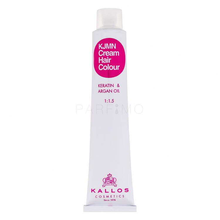 Kallos Cosmetics KJMN Cream Hair Colour Keratin &amp; Argan Oil Hajfesték nőknek 100 ml Változat 6.45 Dark Copper Mahogany Blond