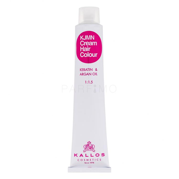 Kallos Cosmetics KJMN Cream Hair Colour Keratin &amp; Argan Oil Hajfesték nőknek 100 ml Változat 6.34 Dark Golden Copper Blond