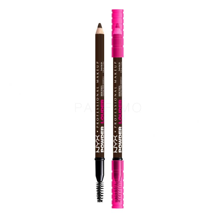 NYX Professional Makeup Powder Louder Brow Pencil Szemöldökceruza nőknek 1,15 g Változat 08 Deep Brown