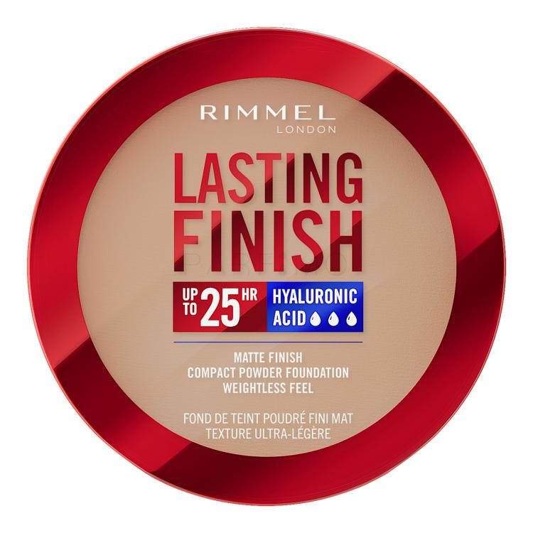 Rimmel London Lasting Finish 25H Compact Powder Foundation SPF20 Alapozó nőknek 7 g Változat 007 Golden Beige