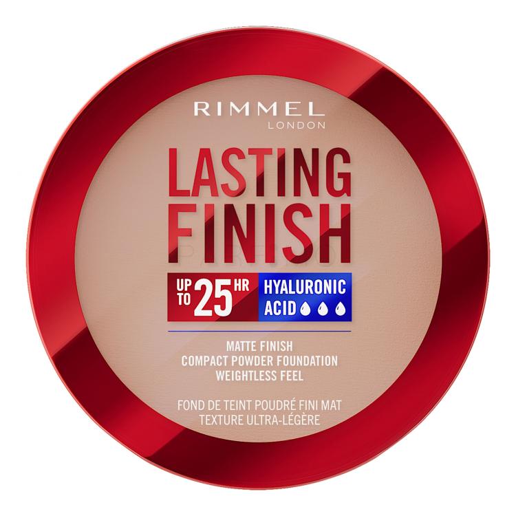 Rimmel London Lasting Finish 25H Compact Powder Foundation SPF20 Alapozó nőknek 7 g Változat 006 Rose Vanilla