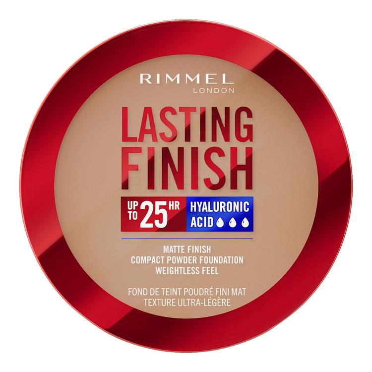 Rimmel London Lasting Finish 25H Compact Powder Foundation SPF20 Alapozó nőknek 7 g Változat 010 Latte