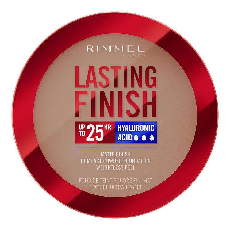 Rimmel London Lasting Finish 25H Compact Powder Foundation SPF20 Alapozó nőknek 7 g Változat 011 Caramel