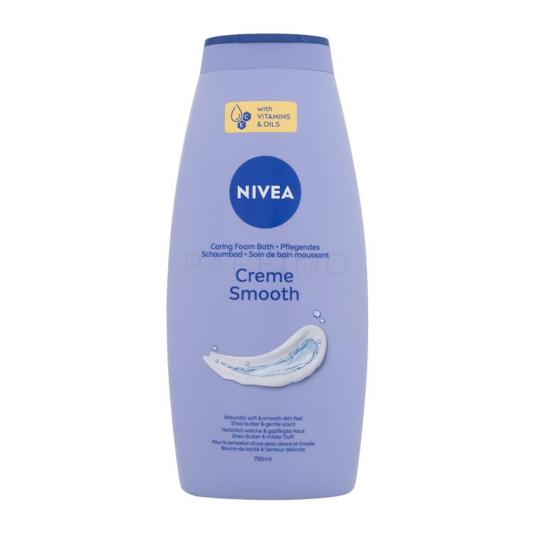 Nivea Creme Smooth Caring Foam Bath Fürdőhab nőknek 750 ml