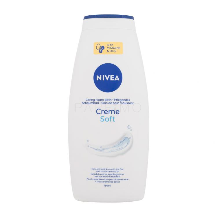 Nivea Creme Soft Caring Foam Bath Fürdőhab nőknek 750 ml