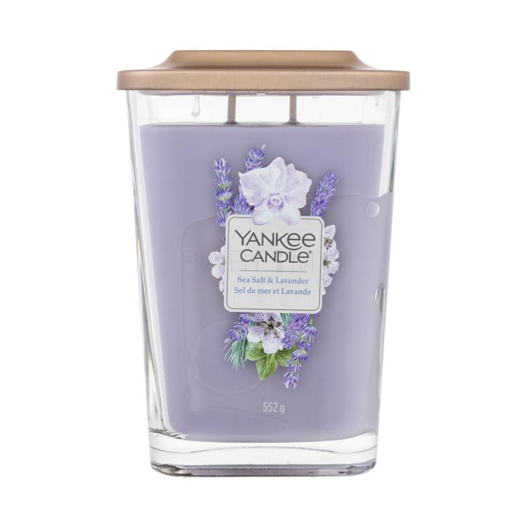 Yankee Candle Elevation Collection Sea Salt &amp; Lavender Illatgyertya 552 g színelváltozás