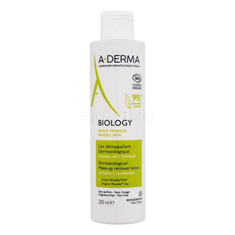 A-Derma Biology Dermatological Make-Up Remover Lotion Sminklemosó arcra nőknek 200 ml