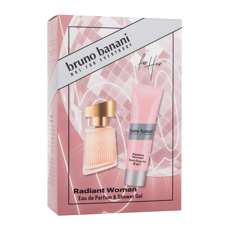 Bruno Banani Radiant Woman Ajándékcsomagok eau de parfum 30 ml + tusfürdő 50 ml