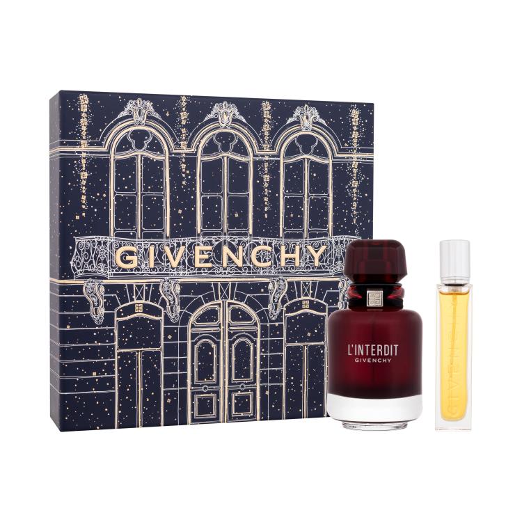 Givenchy L&#039;Interdit Rouge Ajándékcsomagok eau de parfum 50 ml + eau de parfum 12,5 ml