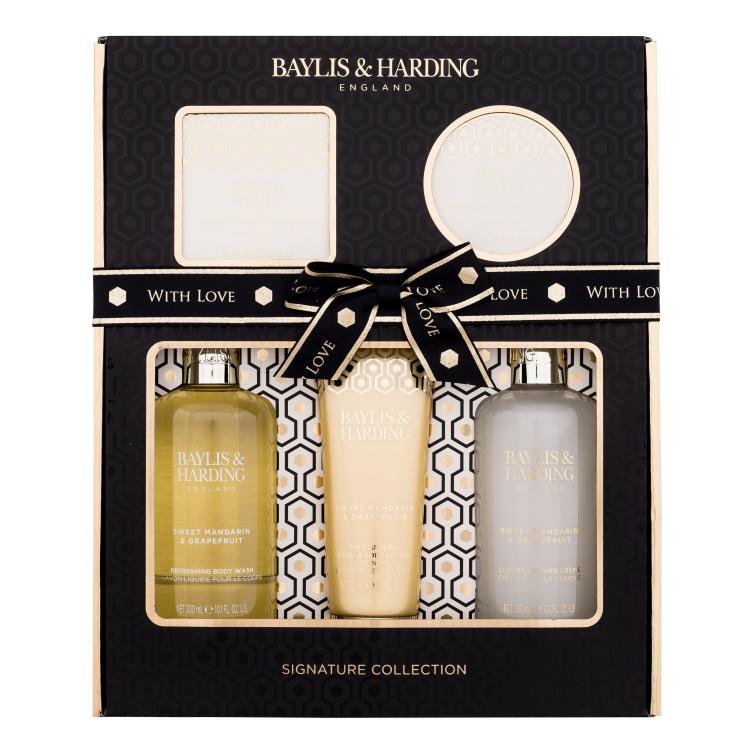 Baylis &amp; Harding Sweet Mandarin &amp; Grapefruit Signature Collection Ajándékcsomagok tusfürdő 300 ml + testápoló tej 130 ml + krémtusfürdő 300 ml + szappan 150 g + testvaj 100 ml