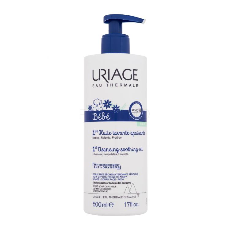 Uriage Bébé 1st Cleansing Soothing Oil Tusolóolaj gyermekeknek 500 ml