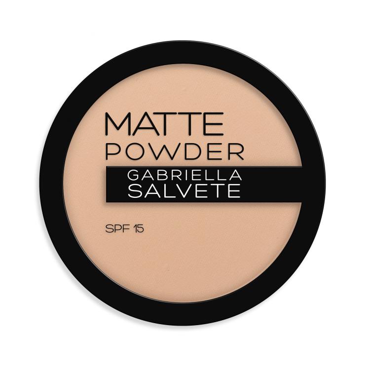 Gabriella Salvete Matte Powder SPF15 Púder nőknek 8 g Változat 02 sérült doboz