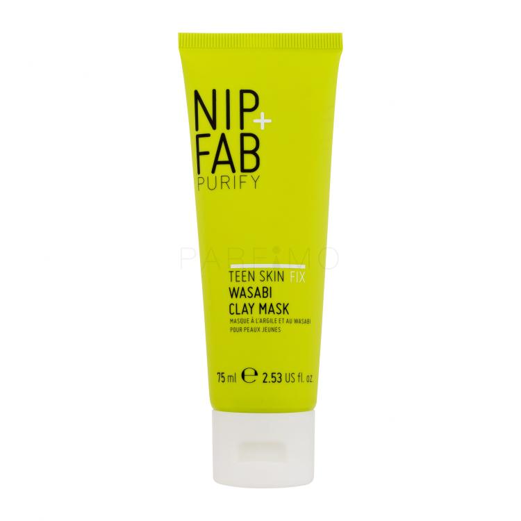 NIP+FAB Purify Teen Skin Fix Wasabi Clay Mask Arcmaszk nőknek 75 ml