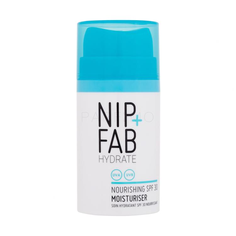 NIP+FAB Hydrate Nourishing Moisturiser SPF30 Fényvédő készítmény arcra nőknek 50 ml