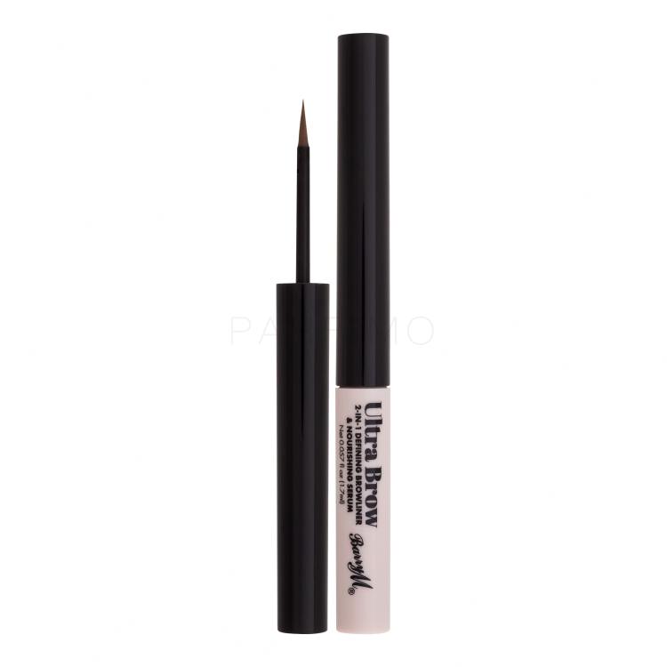 Barry M Ultra Brow 2-in-1 Defining Browliner &amp; Nourishing Serum Szemöldökceruza nőknek 1,7 ml Változat Light Brown