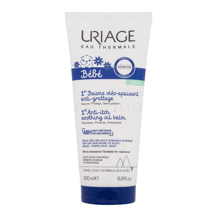 Uriage Bébé 1st Anti-Itch Soothing Oil Balm Testbalzsam gyermekeknek 200 ml