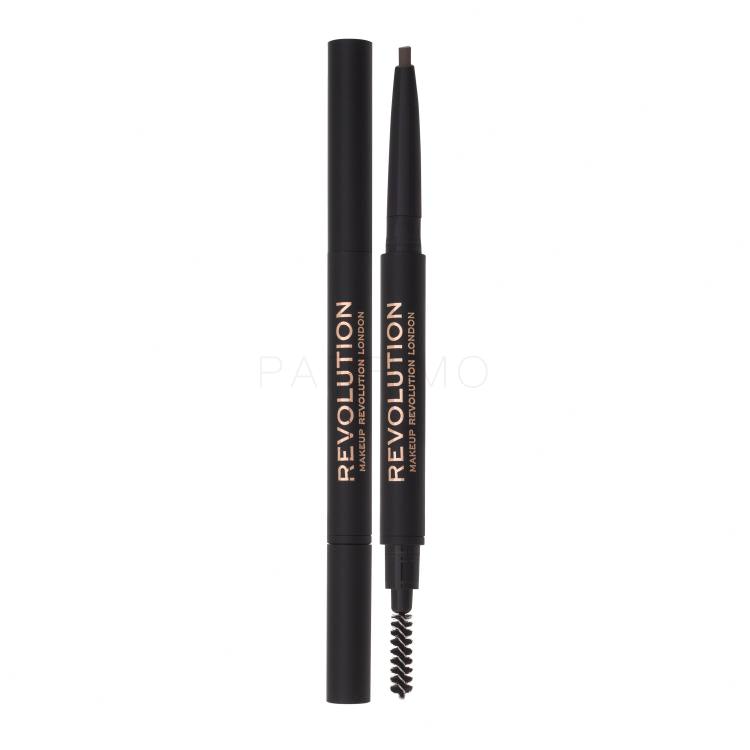 Makeup Revolution London Duo Brow Definer Szemöldökceruza nőknek 0,25 g Változat Medium Brown