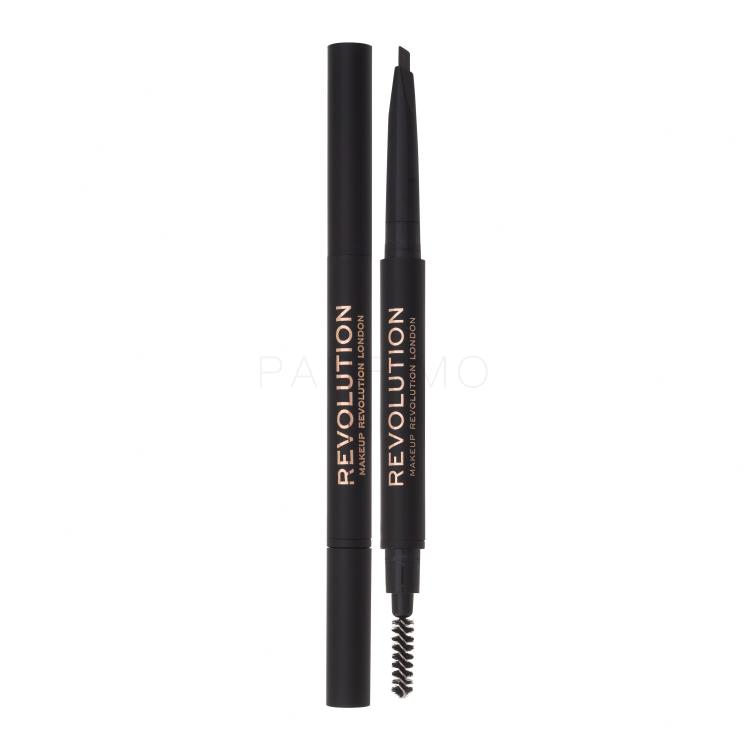 Makeup Revolution London Duo Brow Definer Szemöldökceruza nőknek 0,25 g Változat Dark Brown