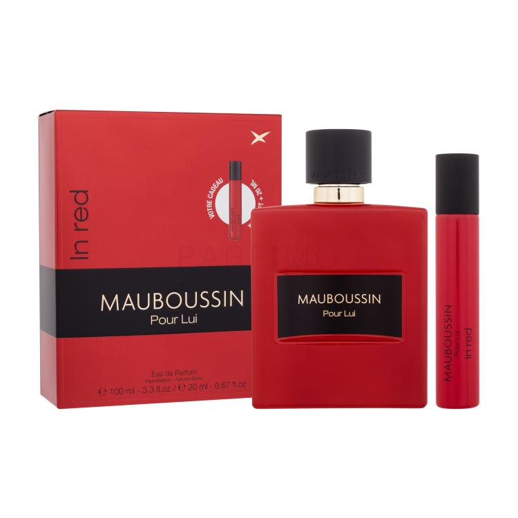 Mauboussin Pour Lui In Red Ajándékcsomagok eau de parfum 100 ml + eau de parfum 20 ml