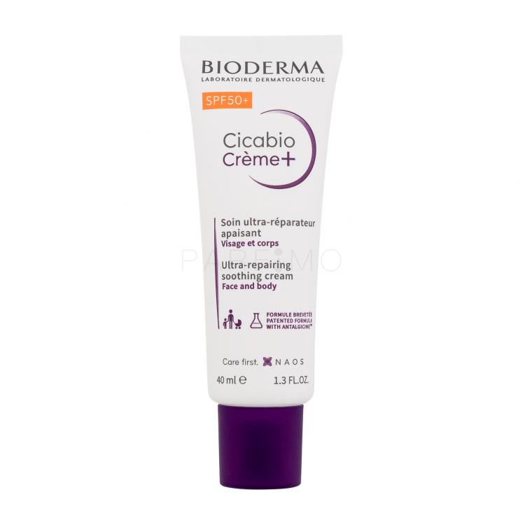 BIODERMA Cicabio Crème+ Ultra-Repairing Soothing Cream SPF50+ Testápoló krém 40 ml