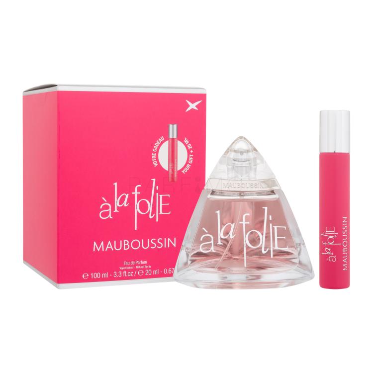 Mauboussin Mauboussin à la Folie Ajándékcsomagok eau de parfum 100 ml + eau de parfum 20 ml sérült doboz