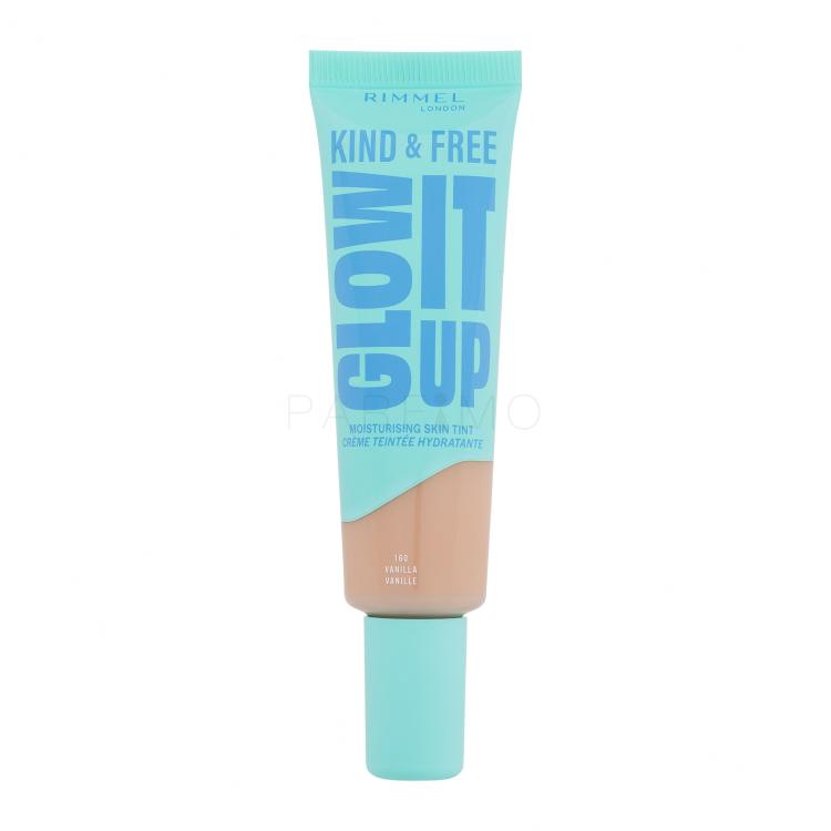 Rimmel London Kind &amp; Free Glow It Up Moisturising Skin Tint Alapozó nőknek 30 ml Változat 160 Vanilla