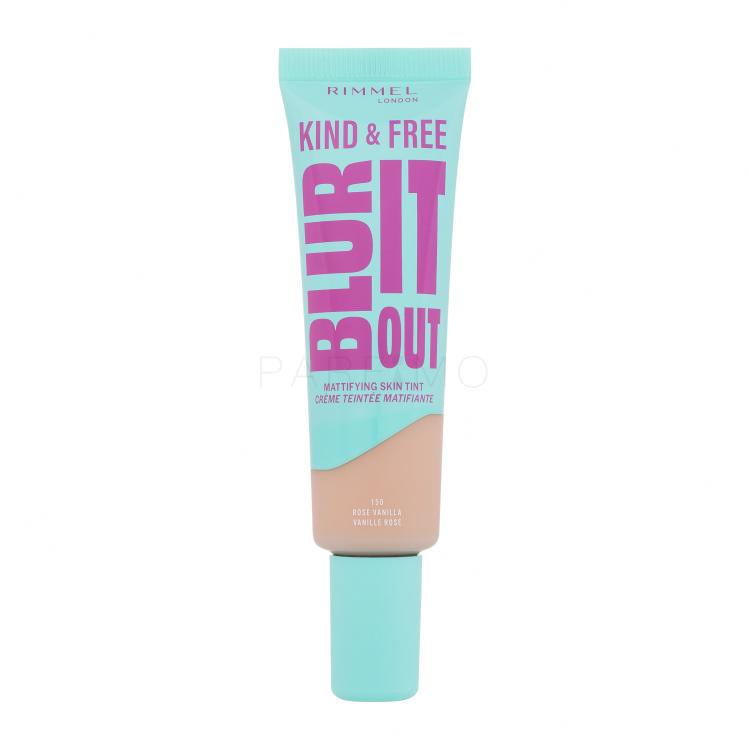 Rimmel London Kind &amp; Free Blur It Out Mattifying Skin Tint Alapozó nőknek 30 ml Változat 150 Rose Vanilla