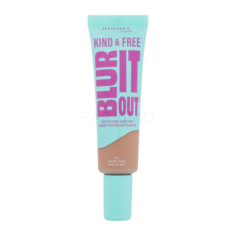 Rimmel London Kind &amp; Free Blur It Out Mattifying Skin Tint Alapozó nőknek 30 ml Változat 400 Natural Beige