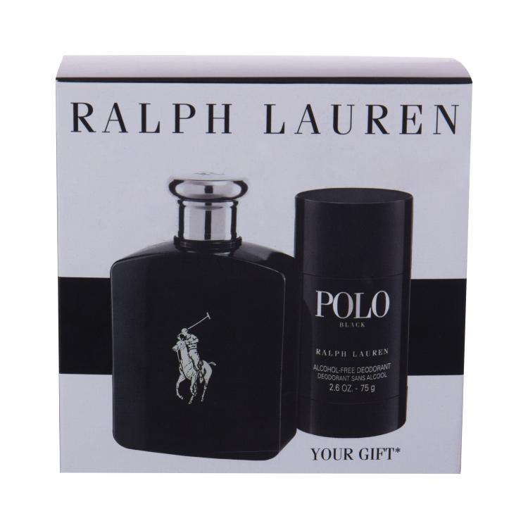 Ralph Lauren Polo Black Ajándékcsomagok Eau de Toilette 125 ml + deo stift 75 ml