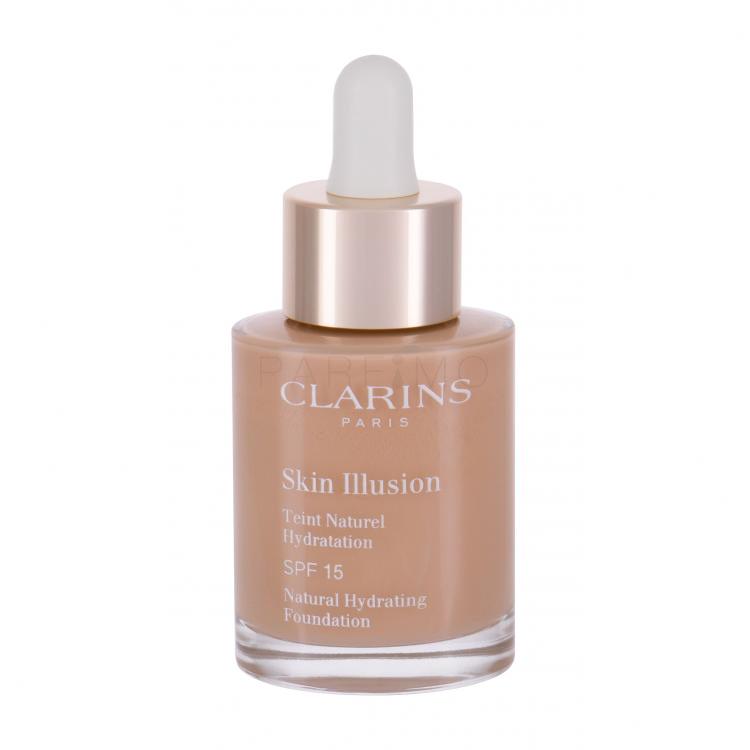 Clarins Skin Illusion Natural Hydrating SPF15 Alapozó nőknek 30 ml Változat 106 Vanilla