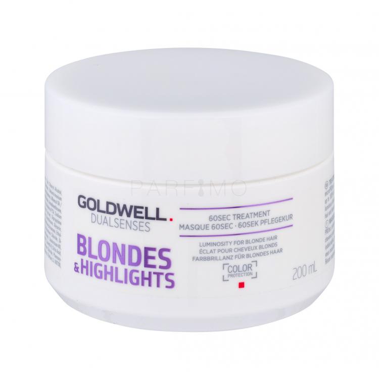 Goldwell Dualsenses Blondes &amp; Highlights 60 Sec Treatment Hajpakolás nőknek 200 ml