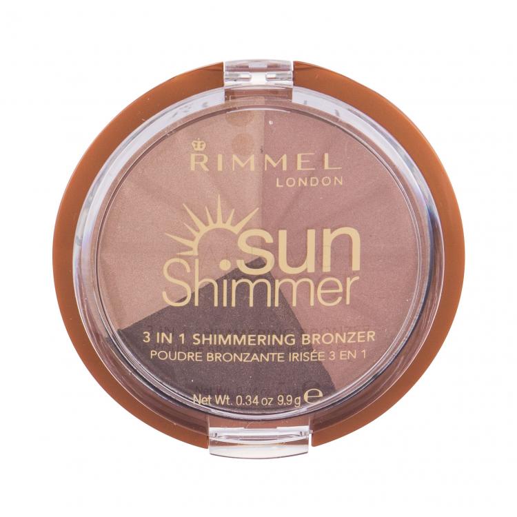 Rimmel London Sun Shimmer 3in1 Bronzosító nőknek 9,9 g Változat 002 Bronze Goddess