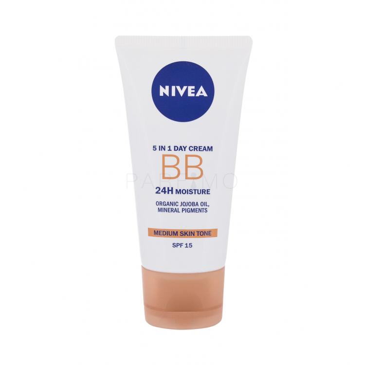 Nivea BB Cream 5in1 Day Cream SPF15 BB krém nőknek 50 ml Változat Medium