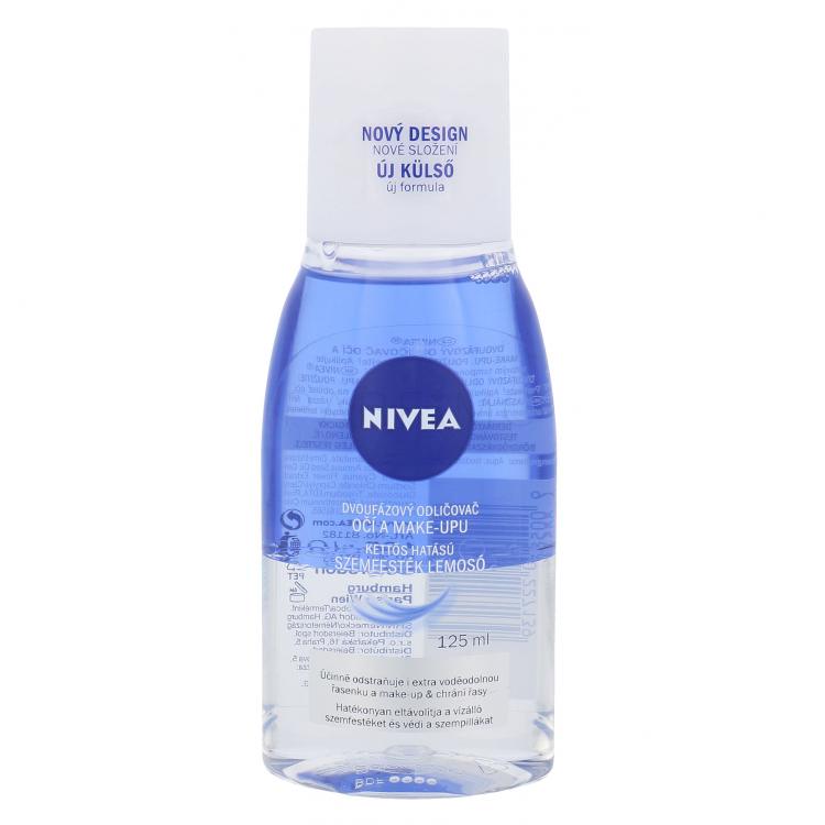 Nivea Double Effect Eye Make-up Remover Sminklemosó szemre nőknek 125 ml