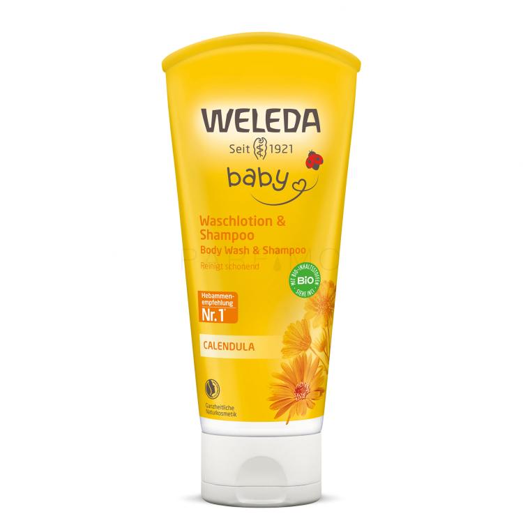 Weleda Baby Calendula Shampoo And Body Wash Sampon gyermekeknek 200 ml