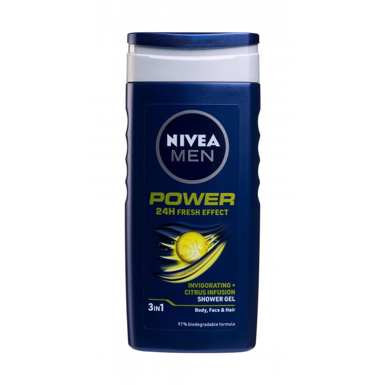 Nivea Men Power Fresh Tusfürdő férfiaknak 250 ml