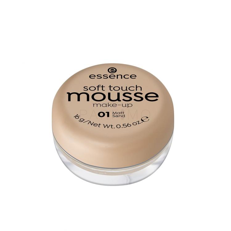 Essence Soft Touch Mousse Alapozó nőknek 16 g Változat 01 Matt Sand