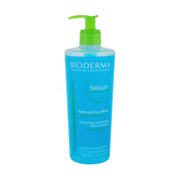 BIODERMA Sébium Gel Moussant With Pump Arctisztító gél nőknek 500 ml