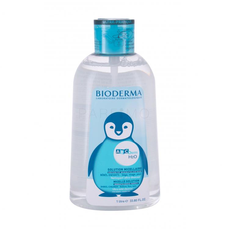 BIODERMA ABCDerm H2O Micellar Water Micellás víz gyermekeknek 1000 ml