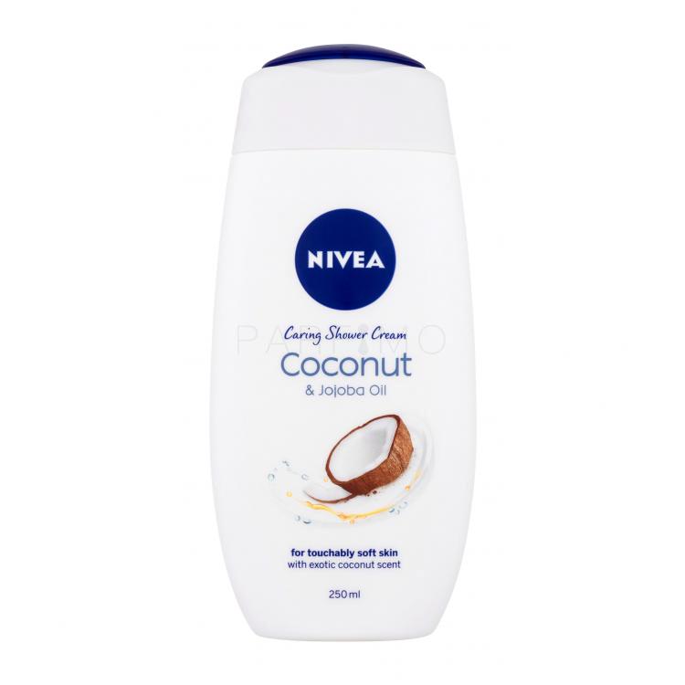 Nivea Coconut &amp; Jojoba Oil Krémtusfürdő nőknek 250 ml