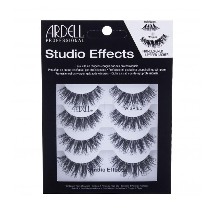 Ardell Studio Effects Wispies Műszempilla nőknek 4 db Változat Black